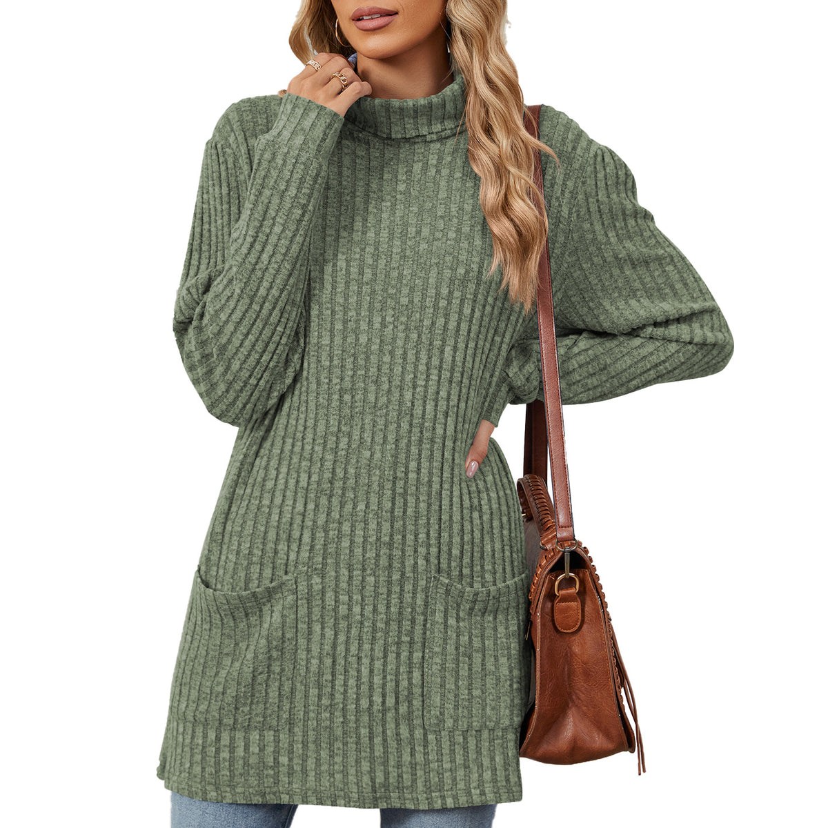 sage green sweater