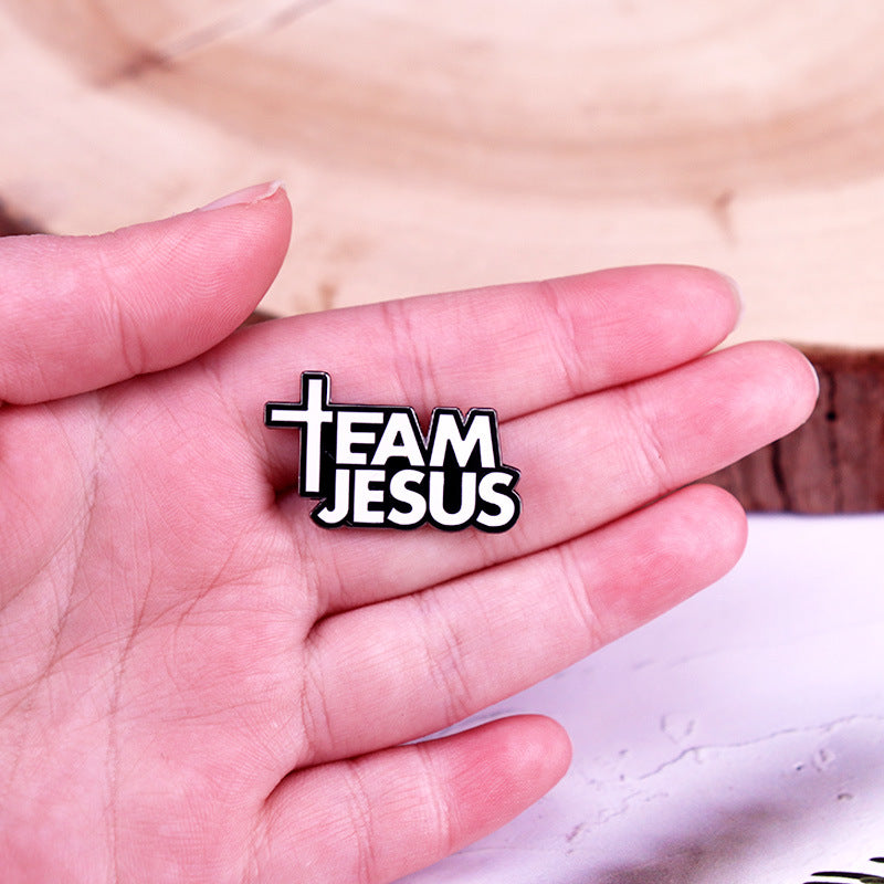 team jesus brooch