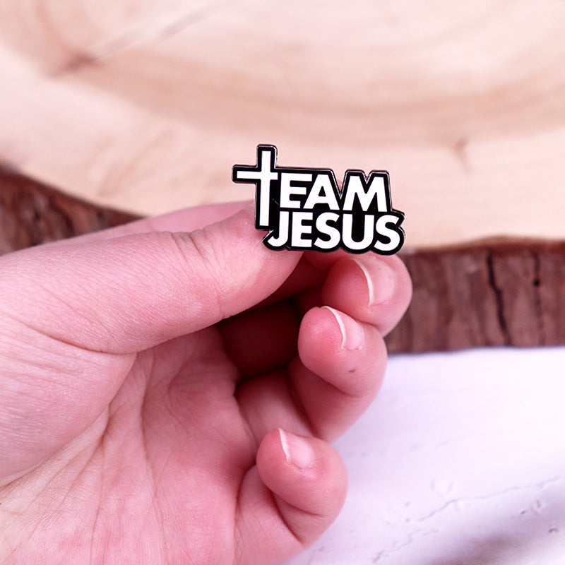 team jesus brooch