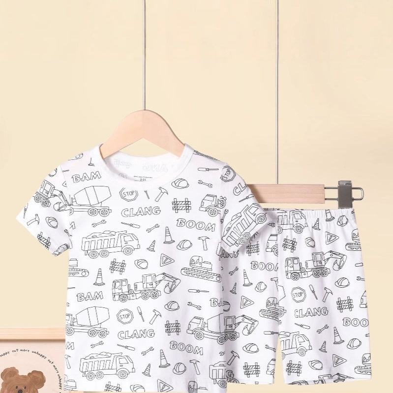 kids cotton loungewear set