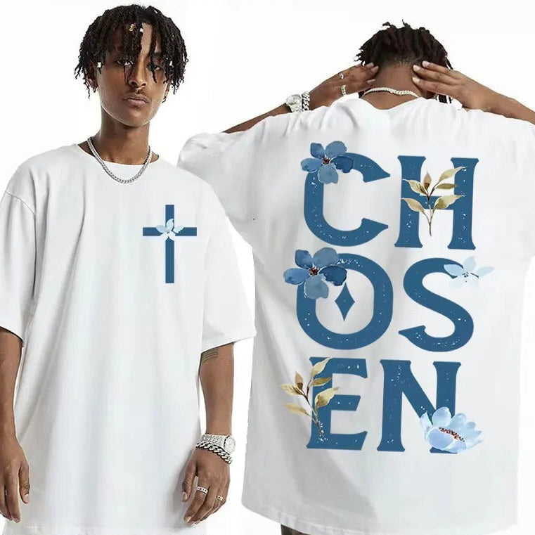 white biblical chosen shirt