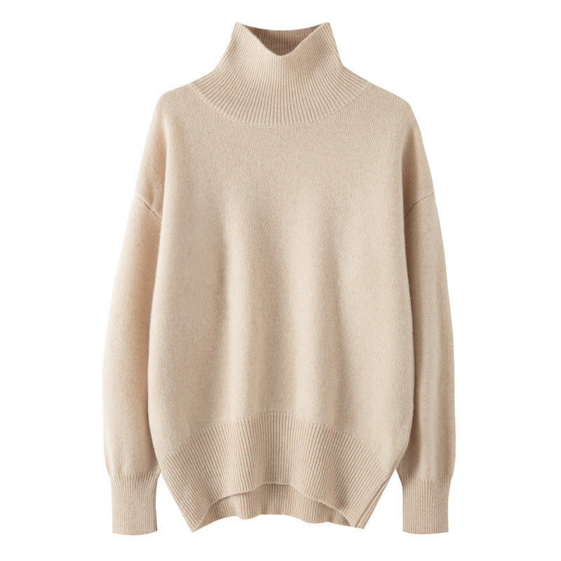white cashmere sweater