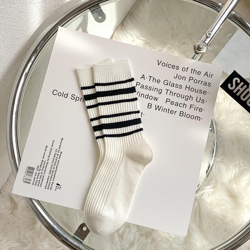 white cotton socks