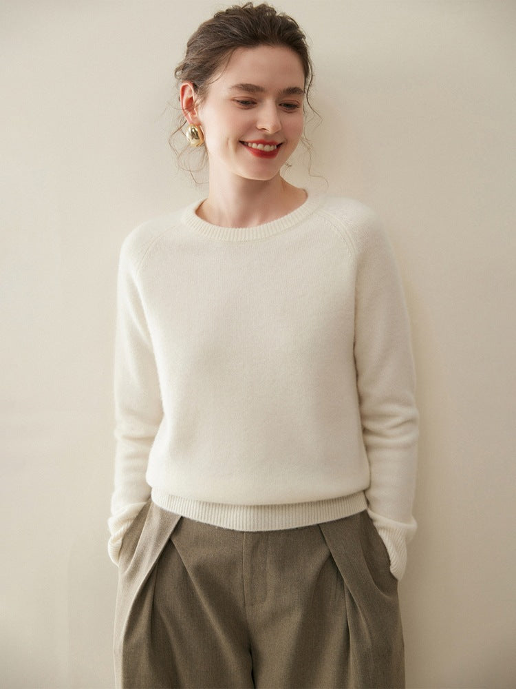 pure cashmere white sweater
