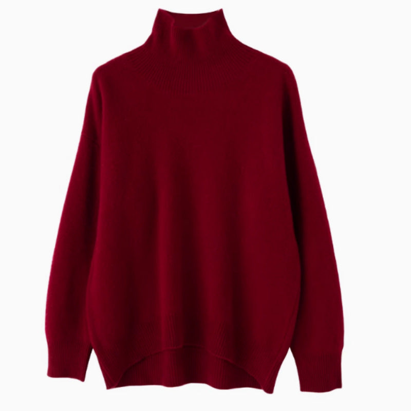 wine red cashmere sweater